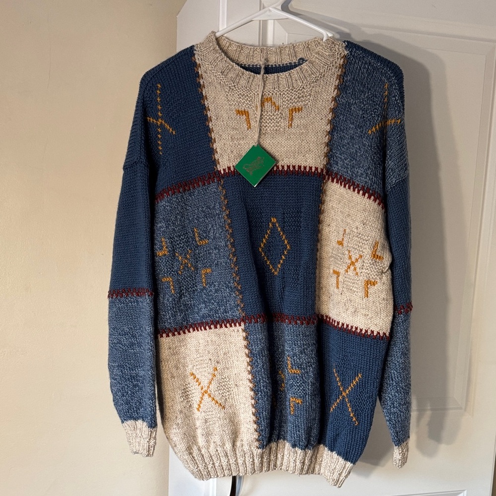 New Zealand Hand-Knit Crewneck Sweater 🇳🇿